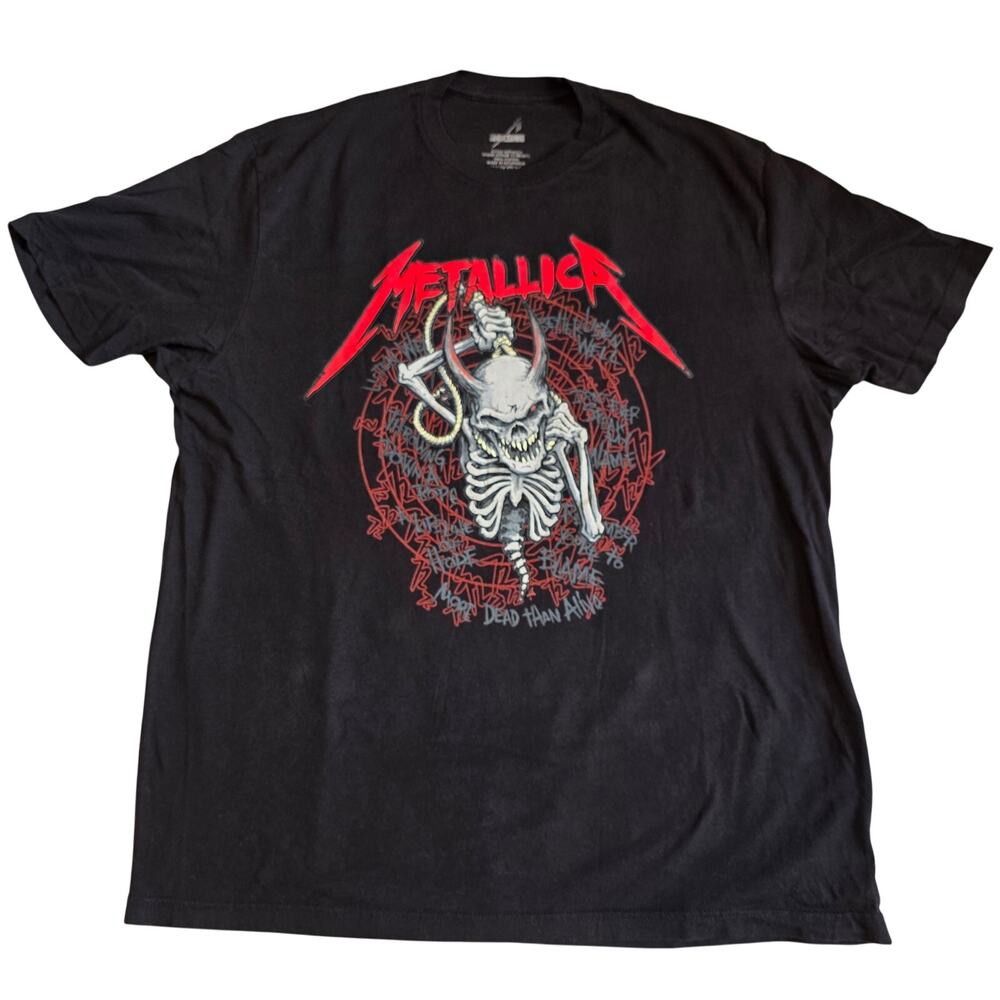Metallica 72 Seasons Tour T Shirt XL Black 2023‎ Concert Album Promo Tee